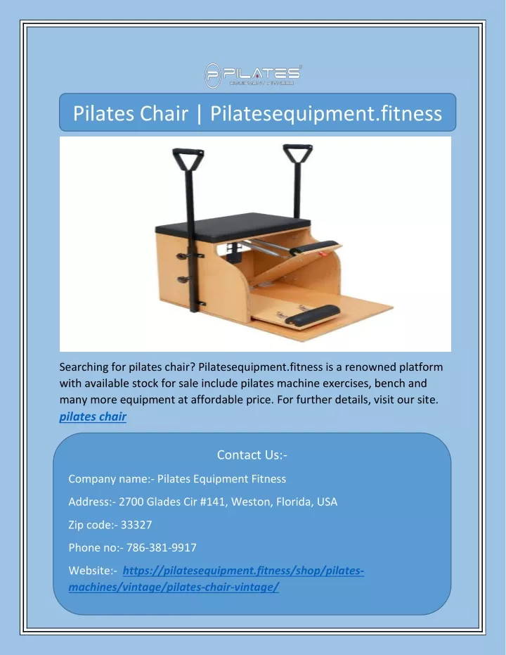 pilates chair pilatesequipment fitness