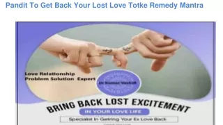 Get Back Your Lost Love
