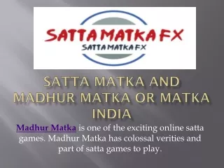 satta matka picking one of the best gaming sites