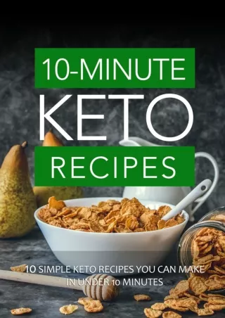 Keto Diet 10-min Recipes for beginner