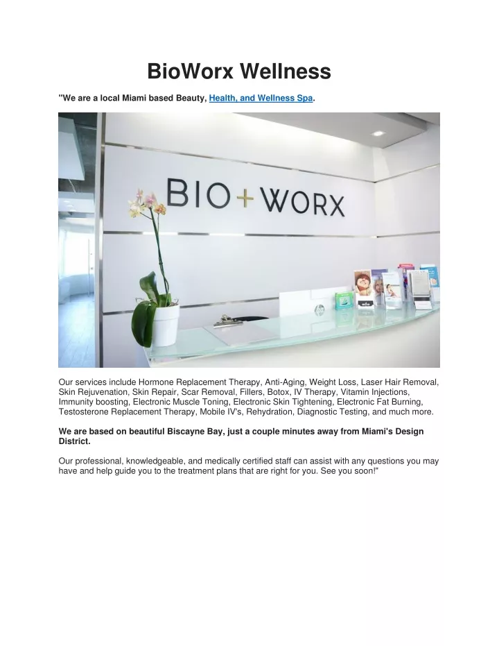 bioworx wellness