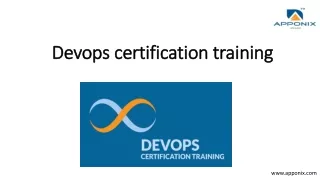 devops certification training