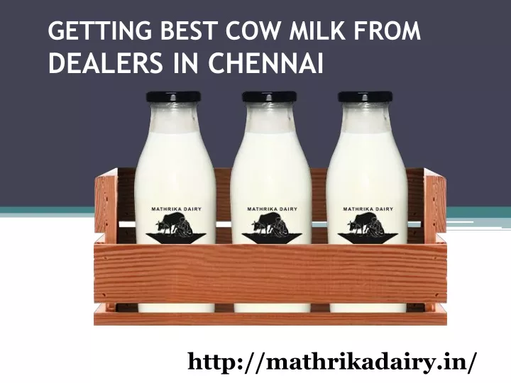 getting best cow milk from dealers in chennai