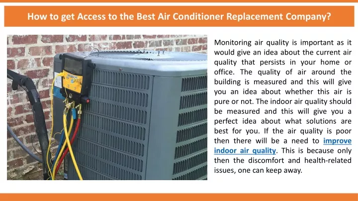 how to get access to the best air conditioner