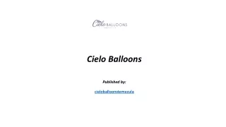 Cielo Balloons