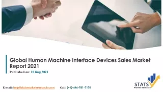 global human machine interface devices sales market report 2021