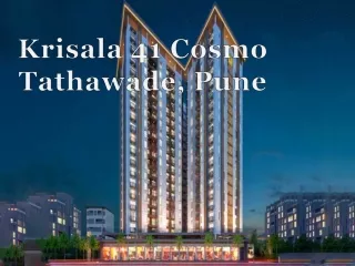 krisala 41 cosmo tathawade pune