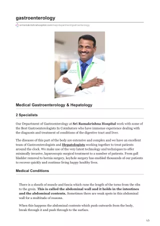 Top gastroenterologist specialist | Stomach digestive doctor