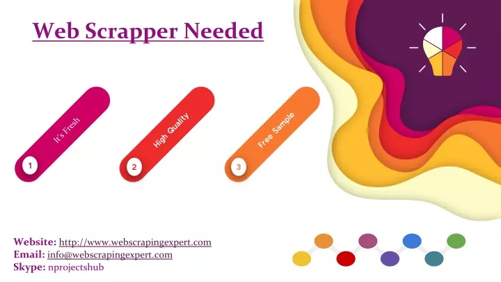 web scrapper needed