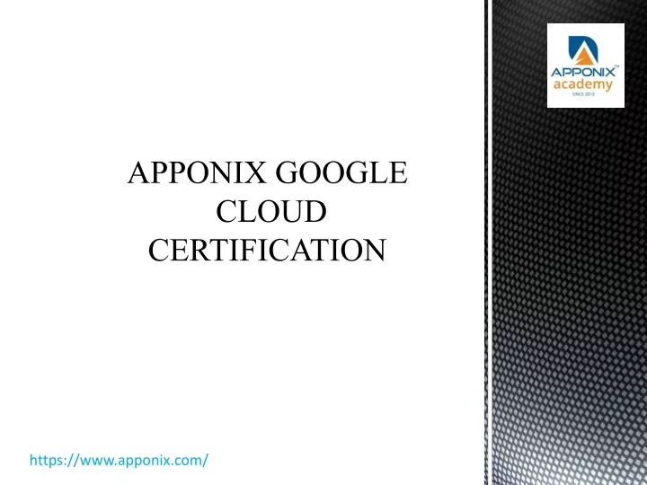 apponix google cloud certification