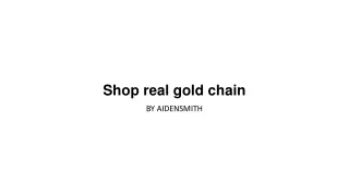 shop real gold chain