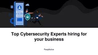 Top Cybersecurity Experts hiring for your business