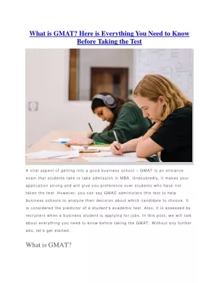 what is gmat here is everything you need to know
