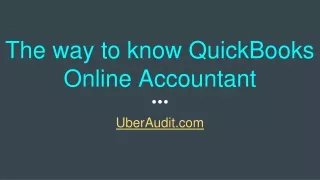 The way to know QuickBooks Online Accountant