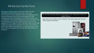 ifb service center pune