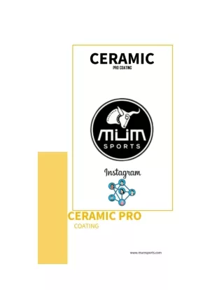 Ceramic Coatings Services