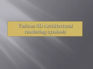 Various 3D Architectural rendering symbols
