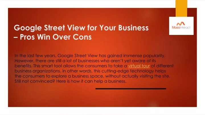 google street view for your business pros win over cons