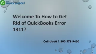 Solutions That Work For QuickBooks Error 1311