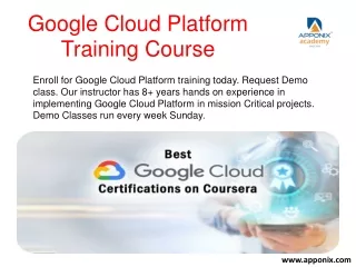 google cloud platform training course