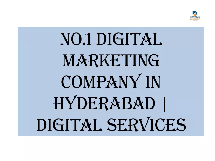 no 1 digital marketing company in hyderabad
