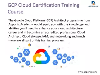 GCP Cloud Certification Training Course