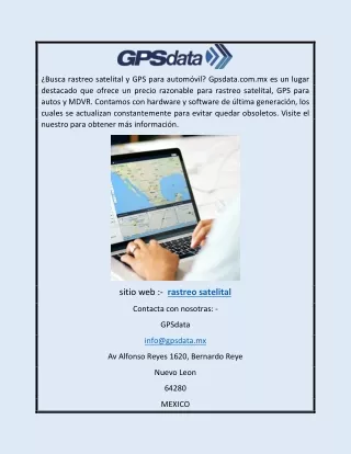 rastreo satelital | Gpsdata.com