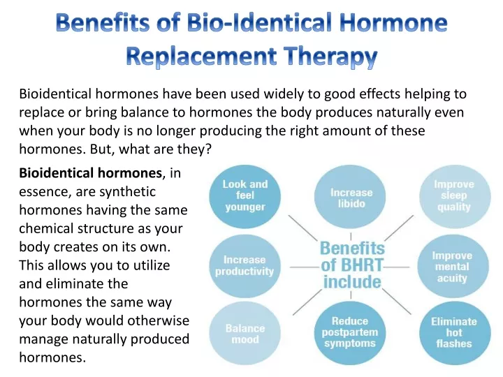 benefits of bio identical hormone replacement