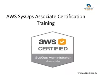 aws sysops associate certification training