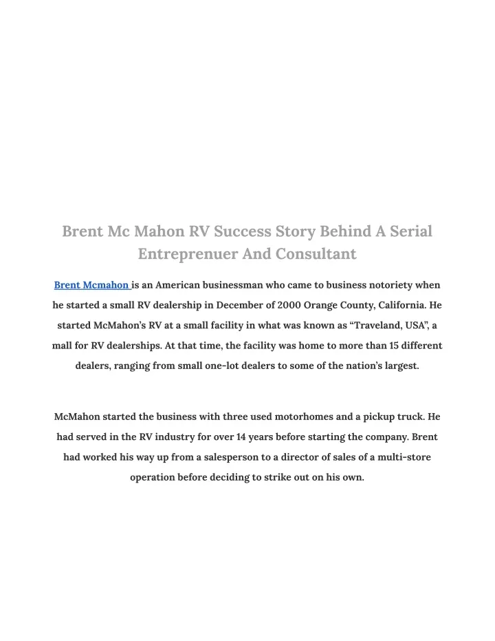 nt mcmahon rv success story behind a serial