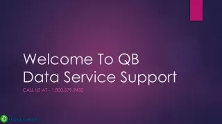 welcome to qb data service support
