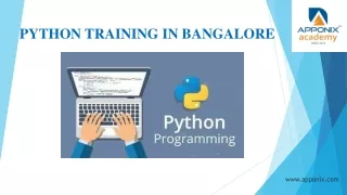 PYTHON TRAINING IN BANGALORE