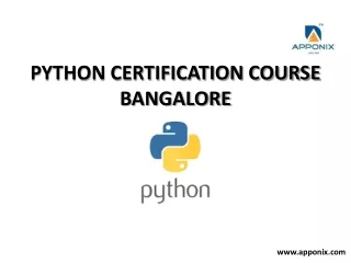 PYTHON CERTIFICATION COURSE Bangalore