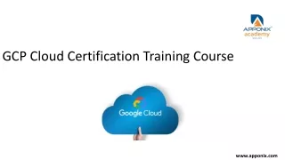 GCP Cloud Certification Training Course - bhavya bajaj
