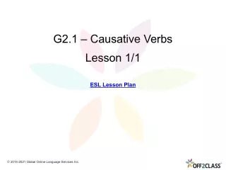 g2 1 causative verbs