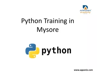 Python Training in Mysore