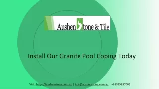 Install Our Granite Pool Coping Today