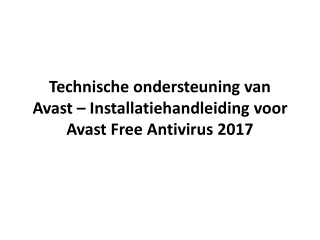 Technische ondersteuning van Avast – Installatiehandleiding voor Avast Free Anti