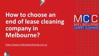 How to choose an end of lease cleaning company in Melbourne