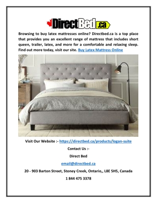 Buy Latex Mattress Online | Directbed.ca