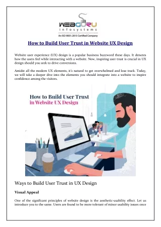 how to build user trust in website ux design