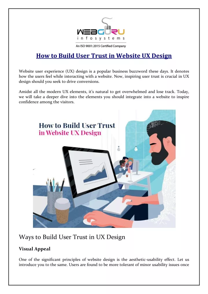 how to build user trust in website ux design