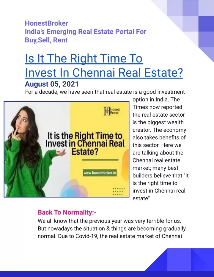 honestbroker india s emerging real estate portal