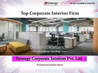 Top Corporate Interior Firm