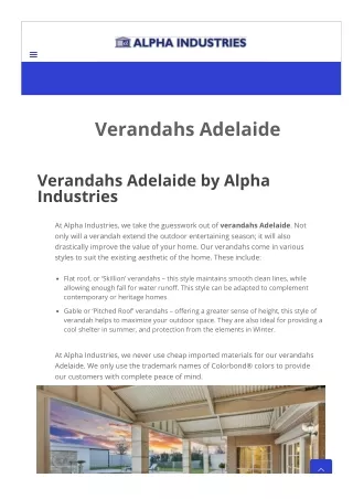 Verandahs Adelaide