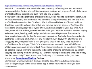 https www dope review com commission machine