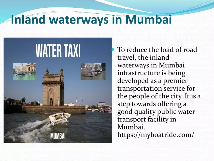 inland waterways in mumbai