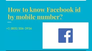 how to know facebook id by mobile number