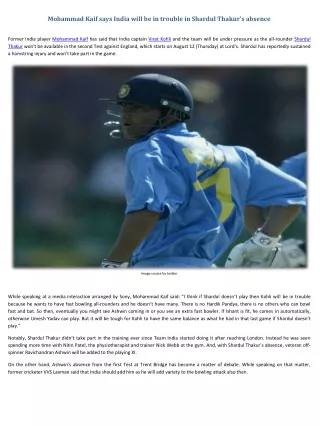 mohammad kaif says india will be in trouble