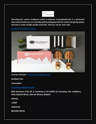 searching for custom cardboard online in jakarta